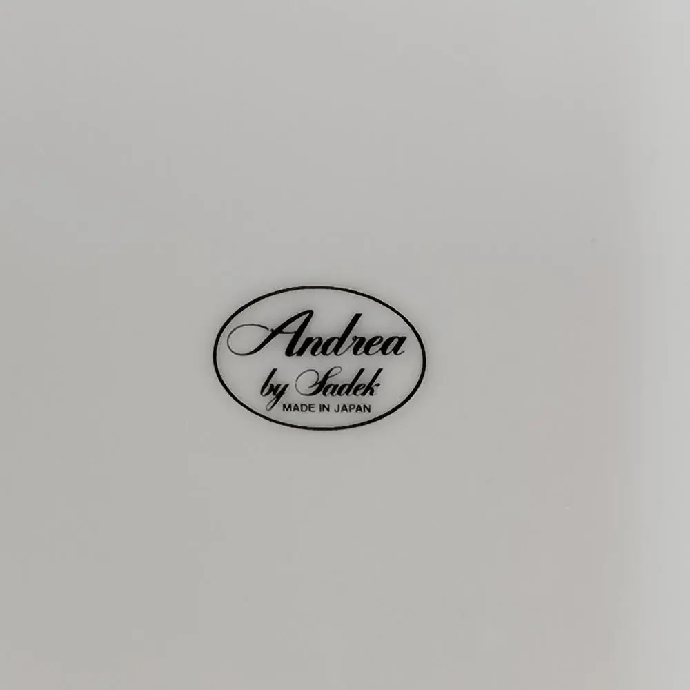 Floral Gold Rimmed plate Andrea by Sadek